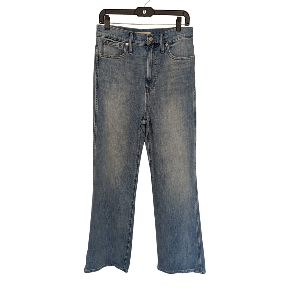Madewell Women Jeans, Light-Medium Wash 11" High Rise Flare Jeans, Sz 30